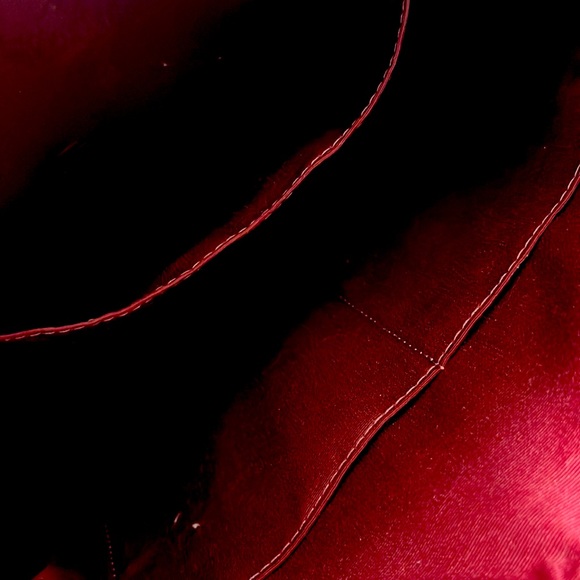 Coach Red Leather Tote - Picture 3 of 4